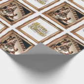 Weihnachtsantikes Foto Geschenkpapier (Ecke)