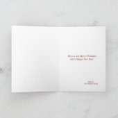 Weihnachtsantikmotiv Rahmen Feiertag Grußwagen Feiertagskarte (Innenseite)