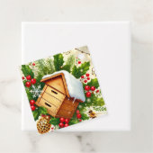 Weihnachtsanzugstempel | Bearbeiten von Text Geschenkanhänger (Beispiel)