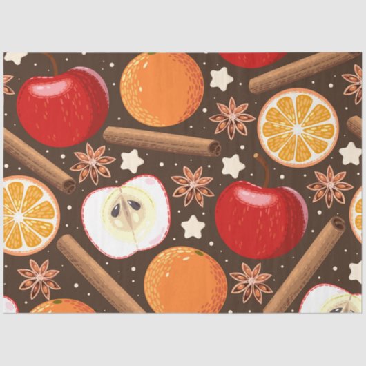 Weihnachtsapfel | Appellettpapier Seidenpapier (Vorderseite)