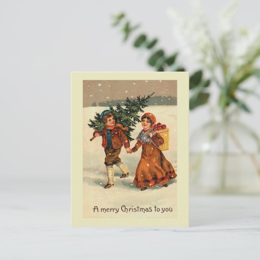 "Weihnachtsäpfel" Postkarte (Stehend Vorderseite)