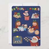 Weihnachtsapfelkekse-Postkarte Feiertagskarte (Vorderseite)
