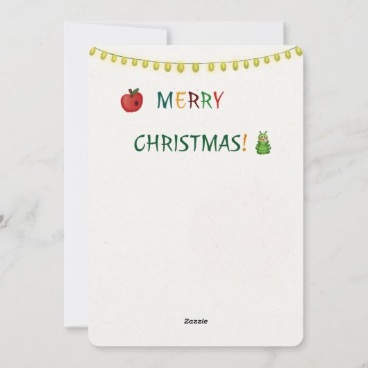 Weihnachtsapfelkekse-Postkarte Feiertagskarte (Rückseite)