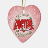 WEIHNACHTSapotheken-DOKTOR Keramik Ornament (Links)