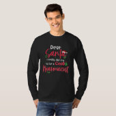 Weihnachtsapotheker Santa Apotheken Tech Techniker T-Shirt (Vorne ganz)