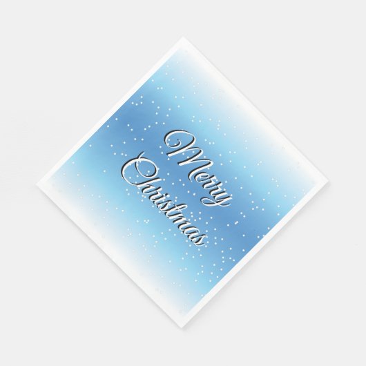 Weihnachtsapplikationen im Schnee Serviette (Ecke)