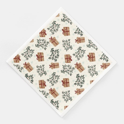 Weihnachtsapplikationen Serviette (Ecke)