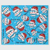 Weihnachtsart-lächelnde Chicago-Flagge Geschenkpapier (Flach)