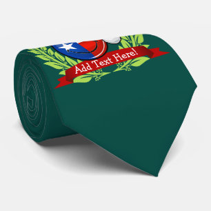 Weihnachtsart-lächelnde Texas-Flagge Krawatte