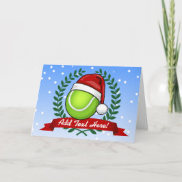 Weihnachtsart-Tennisball Feiertagskarte