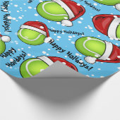 Weihnachtsart-Tennisball Geschenkpapier (Ecke)
