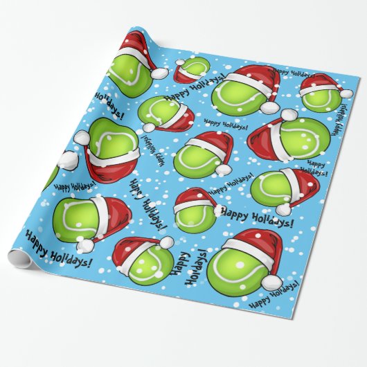 Weihnachtsart-Tennisball Geschenkpapier (Ungerollt)