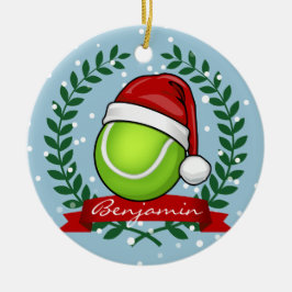 Weihnachtsart-Tennisball Keramik Ornament