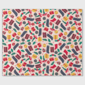 Weihnachtsartikel Muster Geschenkpapier (Flach)