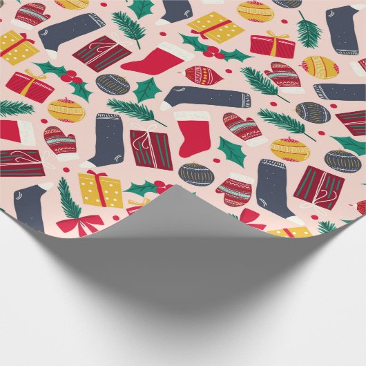 Weihnachtsartikel Muster Geschenkpapier (Ecke)