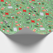 Weihnachtsarzt Geschenkpapier (Ecke)