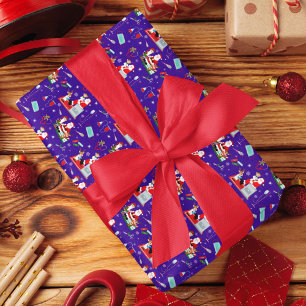 Weihnachtsarzt mit Santa Geschenkpapier