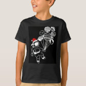 Weihnachtsastronaut, Funny Planets Blasen T-Shirt (Vorderseite)
