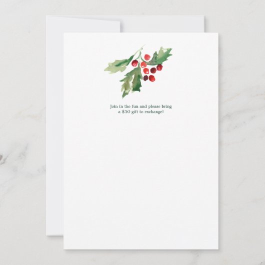 Weihnachtsaufenthalt Einladung (Rückseite)