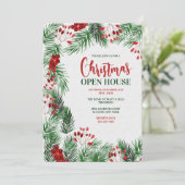 Weihnachtsaufenthalt Einladung (Stehend Vorderseite)