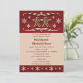 Weihnachtsaufenthalt in Lebkuchen Einladung (Stehend Vorderseite)