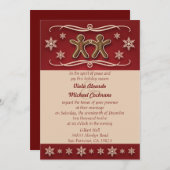 Weihnachtsaufenthalt in Lebkuchen Einladung (Vorne/Hinten)