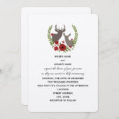 Weihnachtsaufenthalt mit Blumenwild Einladung (Vorne/Hinten)