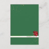 Weihnachtsaufenthalte in Aquarellen Begleitkarte (Rückseite)