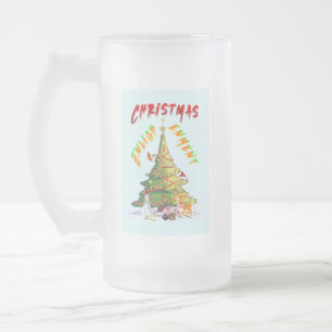 Weihnachtsaufklärung Mattglas Bierglas