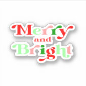 Weihnachtsaufkleber Aufkleber (Vorderseite)