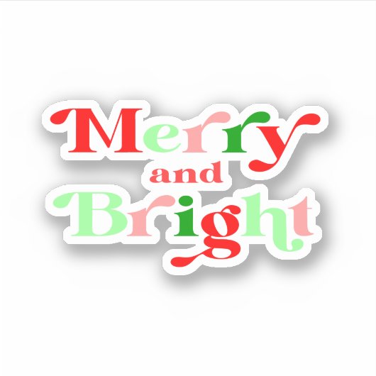 Weihnachtsaufkleber Aufkleber (Vorderseite)