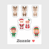 Weihnachtsaufkleber Aufkleber (Blatt)