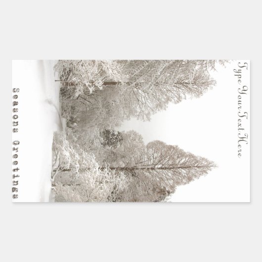 Weihnachtsaufkleber Custom Christmas Trecker Rechteckiger Aufkleber (Vorderseite)