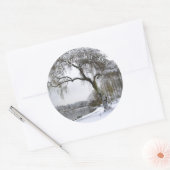 Weihnachtsaufkleber Custom Christmas Trecker Runder Aufkleber (Umschlag)