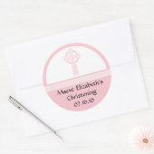 Weihnachtsaufkleber, Dusche oder Erste Kommune Runder Aufkleber (Umschlag)