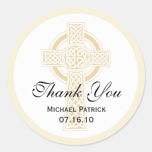 Weihnachtsaufkleber, Dusche oder Erste Kommune Runder Aufkleber (Vorderseite)