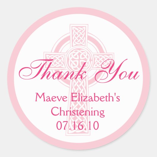 Weihnachtsaufkleber, Dusche oder Erste Kommune Runder Aufkleber (Vorderseite)