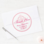 Weihnachtsaufkleber, Dusche oder Erste Kommune Runder Aufkleber (Umschlag)