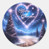 Weihnachtsaufkleber, Etiketten für Geschenke und K Runder Aufkleber (Vorderseite)