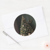 Weihnachtsaufkleber - Feierliche Etiketten & Feier Runder Aufkleber (Umschlag)