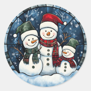 Weihnachtsaufkleber - Feierliche Etiketten & Feier Runder Aufkleber