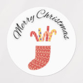 Weihnachtsaufkleber für Geschenke Etiketten (Design 1)