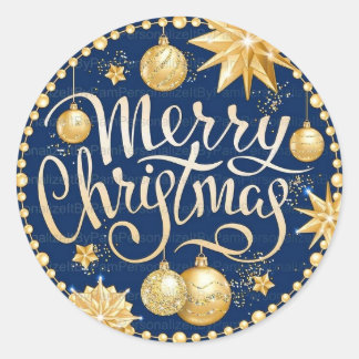 Weihnachtsaufkleber für Party Runder Aufkleber