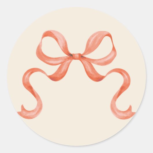 Weihnachtsaufkleber für Watercolor - Rot Runder Aufkleber (Vorderseite)