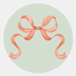 Weihnachtsaufkleber für Watercolor - Rot Runder Aufkleber