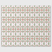 Weihnachtsaufkleber Geschenkpapier (Flach)