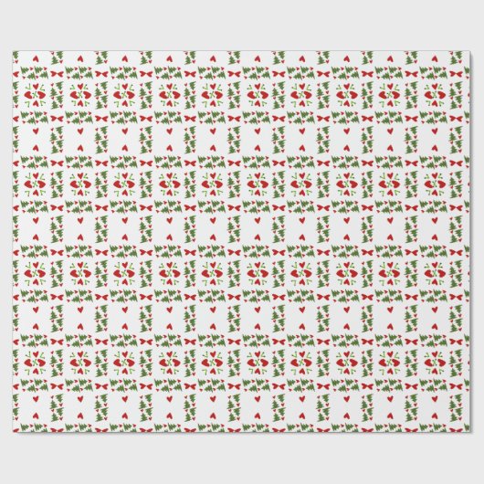 Weihnachtsaufkleber Geschenkpapier (Flach)