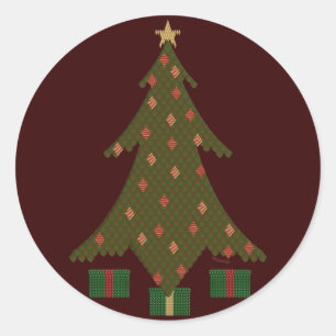 Weihnachtsaufkleber gestrichen runder aufkleber