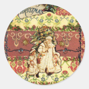 Weihnachtsaufkleber großes 3" runder aufkleber