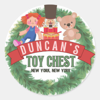 Weihnachtsaufkleber, Kevin, NYC, Duncan Runder Aufkleber